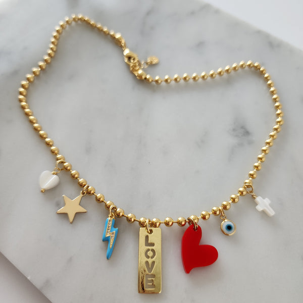 Collar - Red LOVE