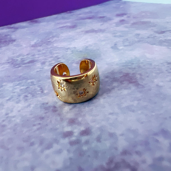 EARCUFF GOLDEN STARS
