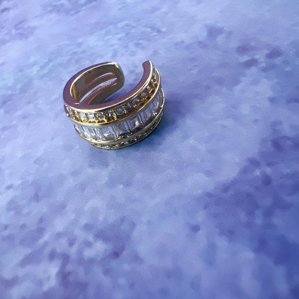 EARCUFF ROUND ZIRCONIA
