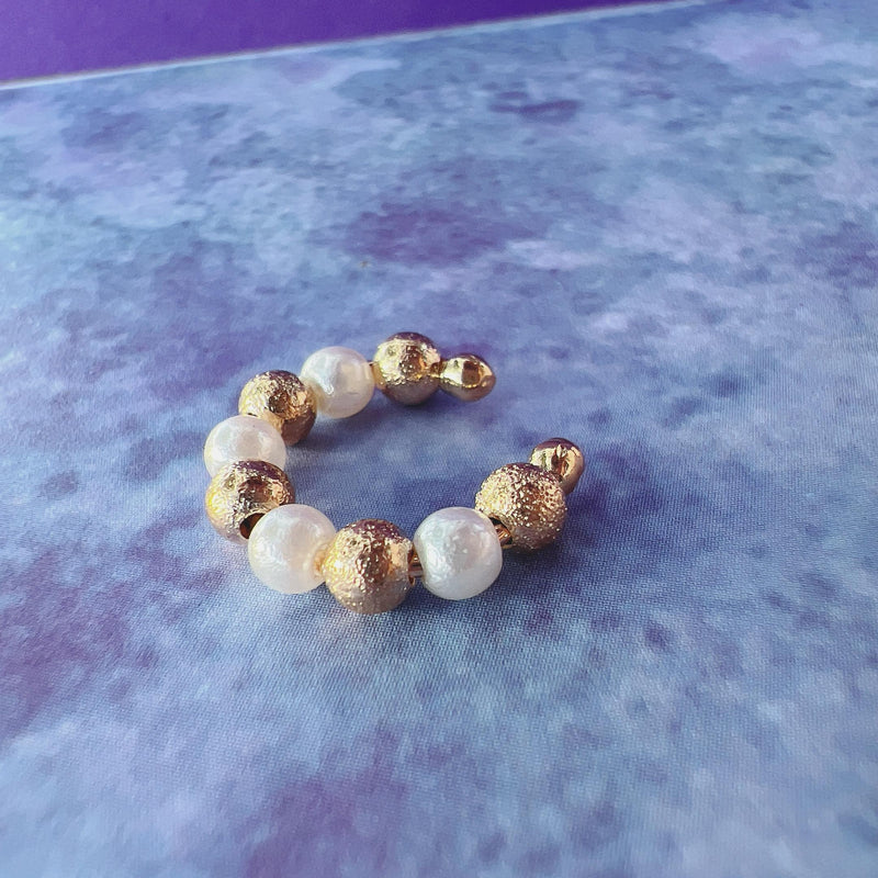 EARCUFF GOLD PERLADO