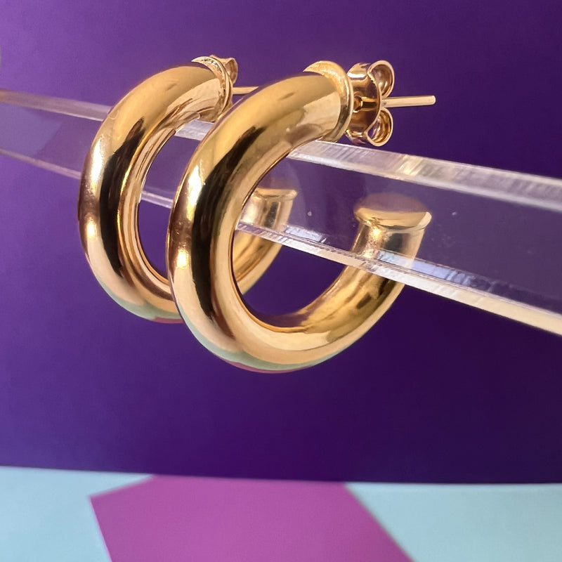Zarcillos- CHUNKY HOOPS