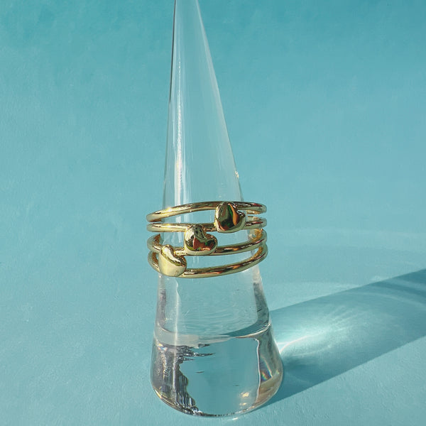Anillo - Tres Corazones